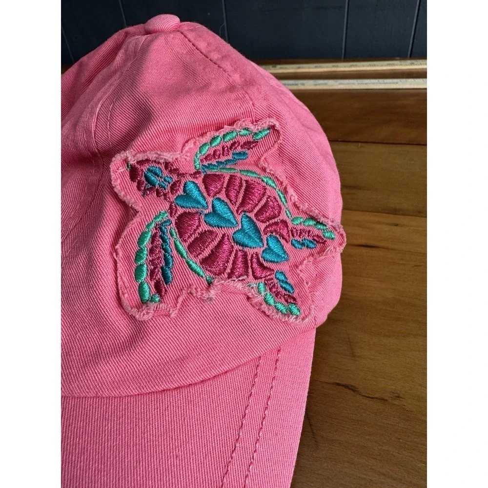 Pink Embroidered Women's Cap